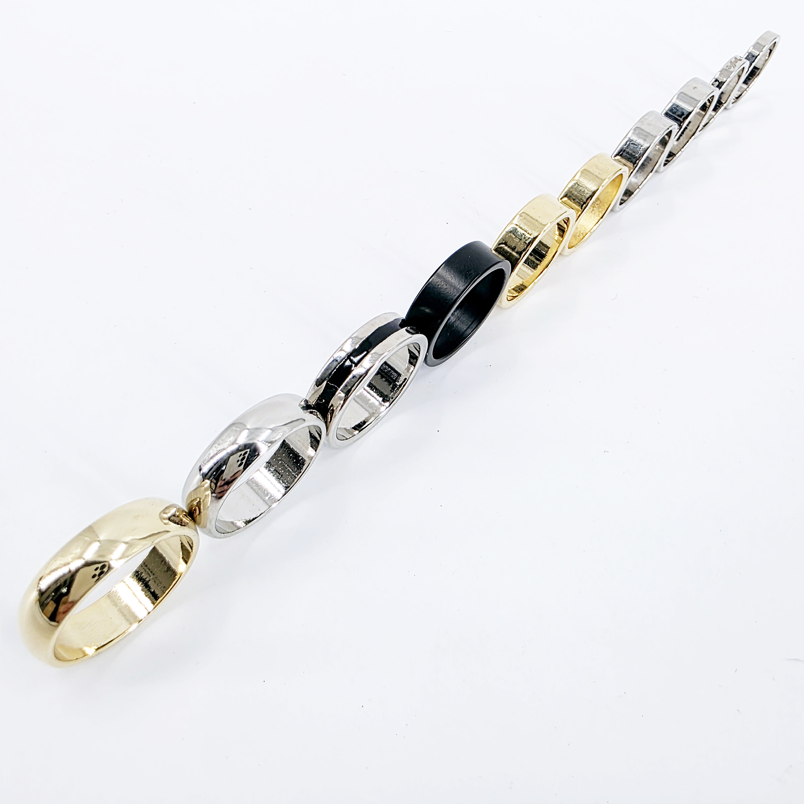金色花纹磁力戒指(小)