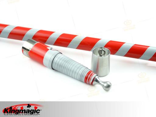 Metal Vanishing Cane(Red White)