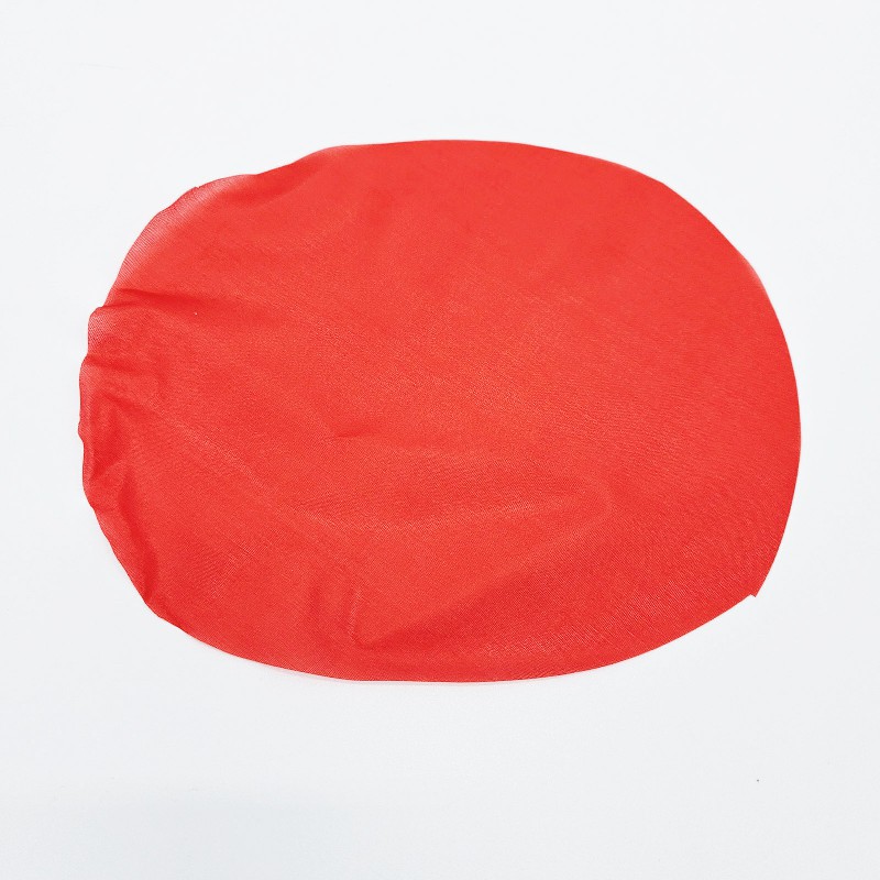 圆形真丝丝巾(18CM红色)
